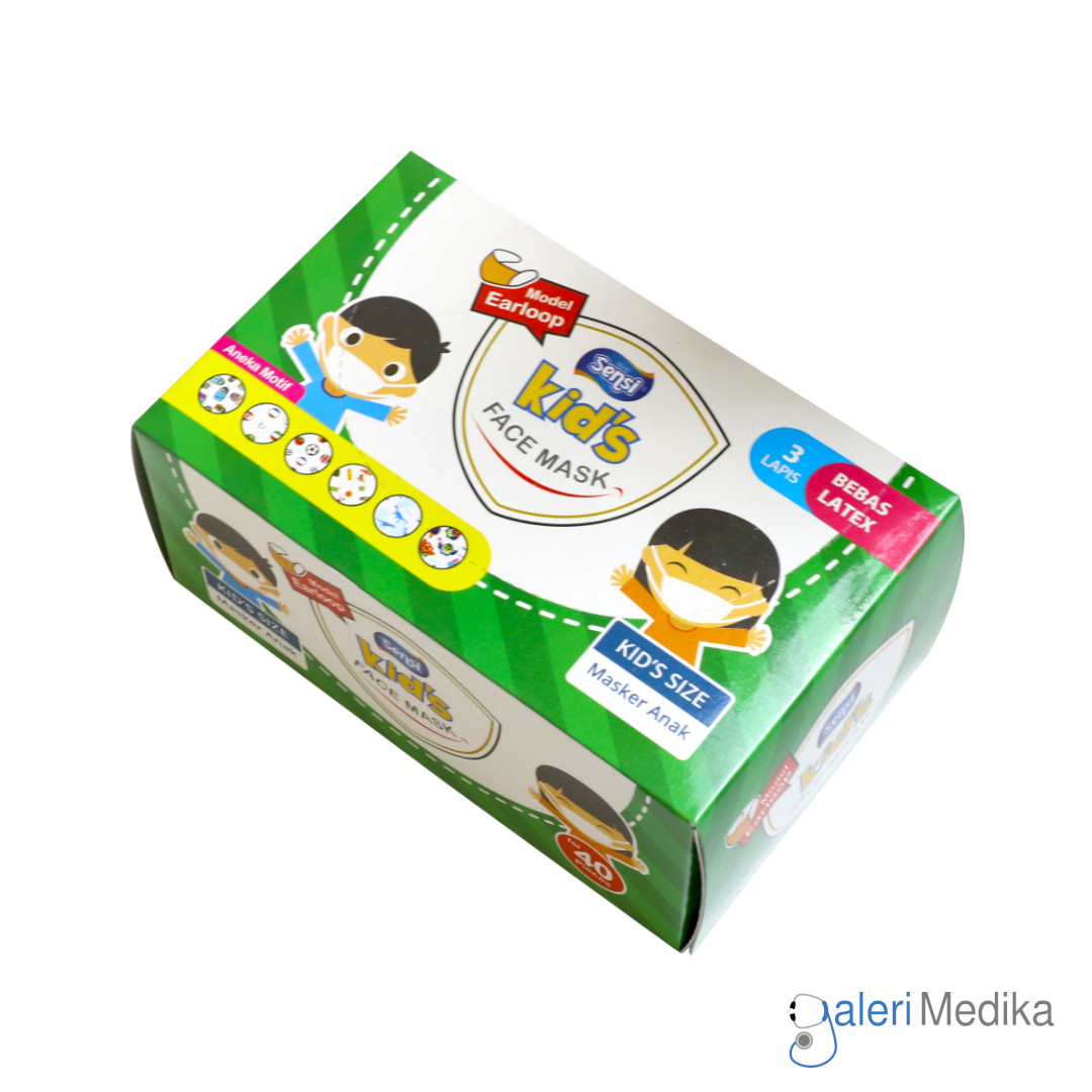 Sensi Masker Anak Earloop - Box isi 40