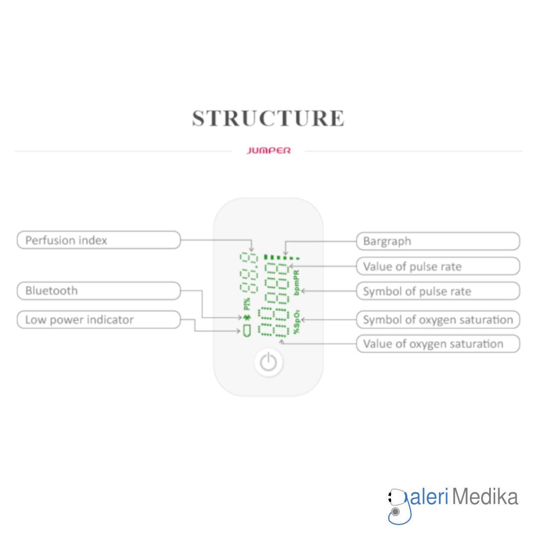 Pulse Oximeter Jumper JPD-500G - Bluetooth