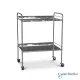 Troli Makan 2 Susun Stainless Steel Meja Instrument