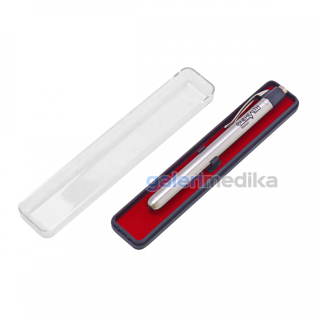 Penlight LED Stainless OneHealth HS-401F2 Senter Medis