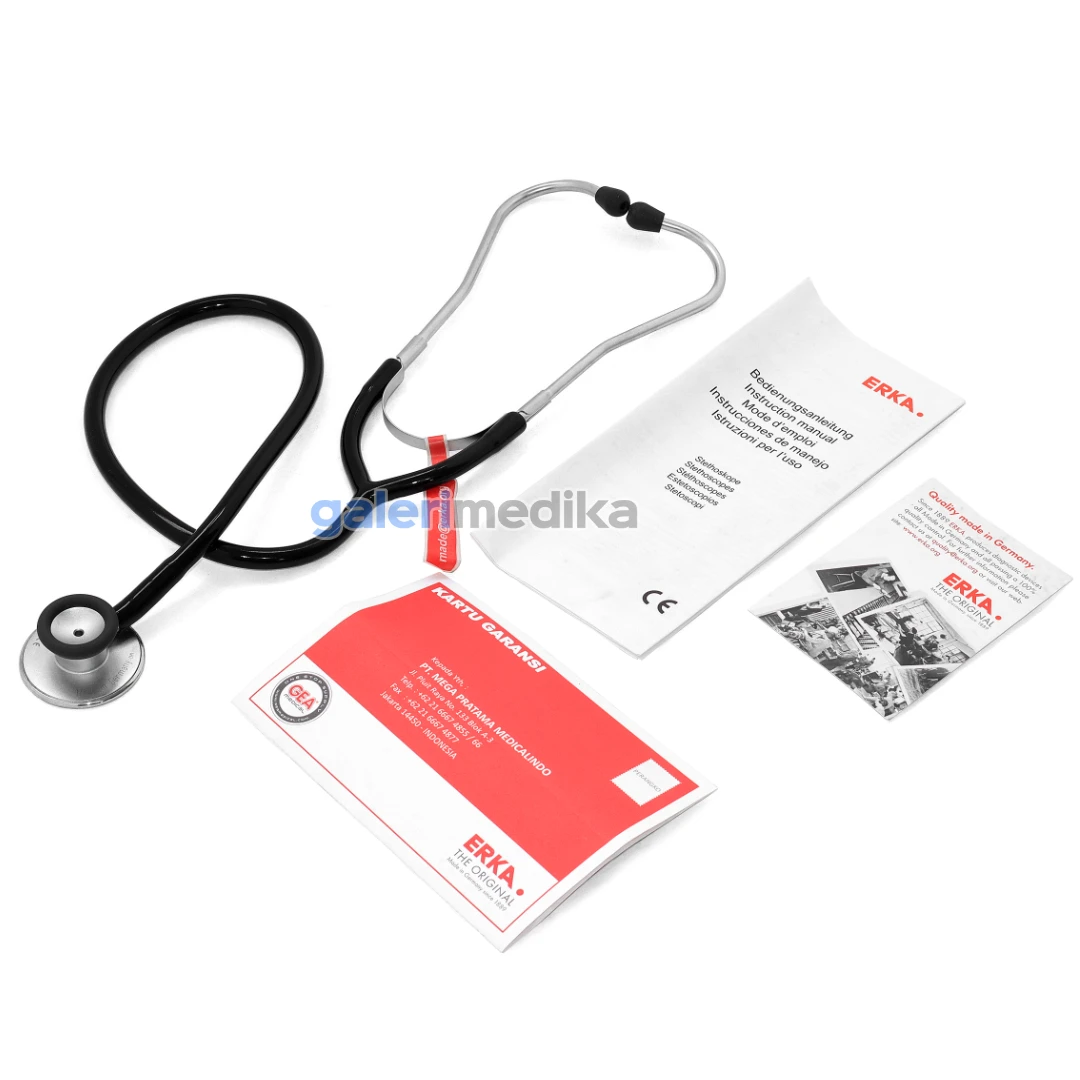 Stetoskop ERKA ERKAPHON Double Chest Piece MATT CHROME Adult Made in Germany