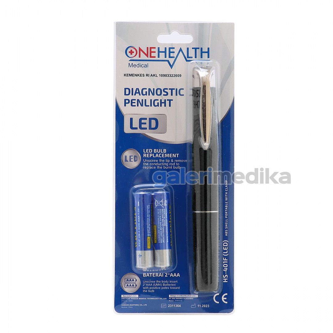 Penlight LED OneHealth HS-401F Senter Medis