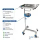 SPIRIT Meja Mayo Stainless Steel Mayo Table + Baskom SP-F16 SPIRIT Meja Mayo Stainless Steel Mayo Table + Baskom SP-F16