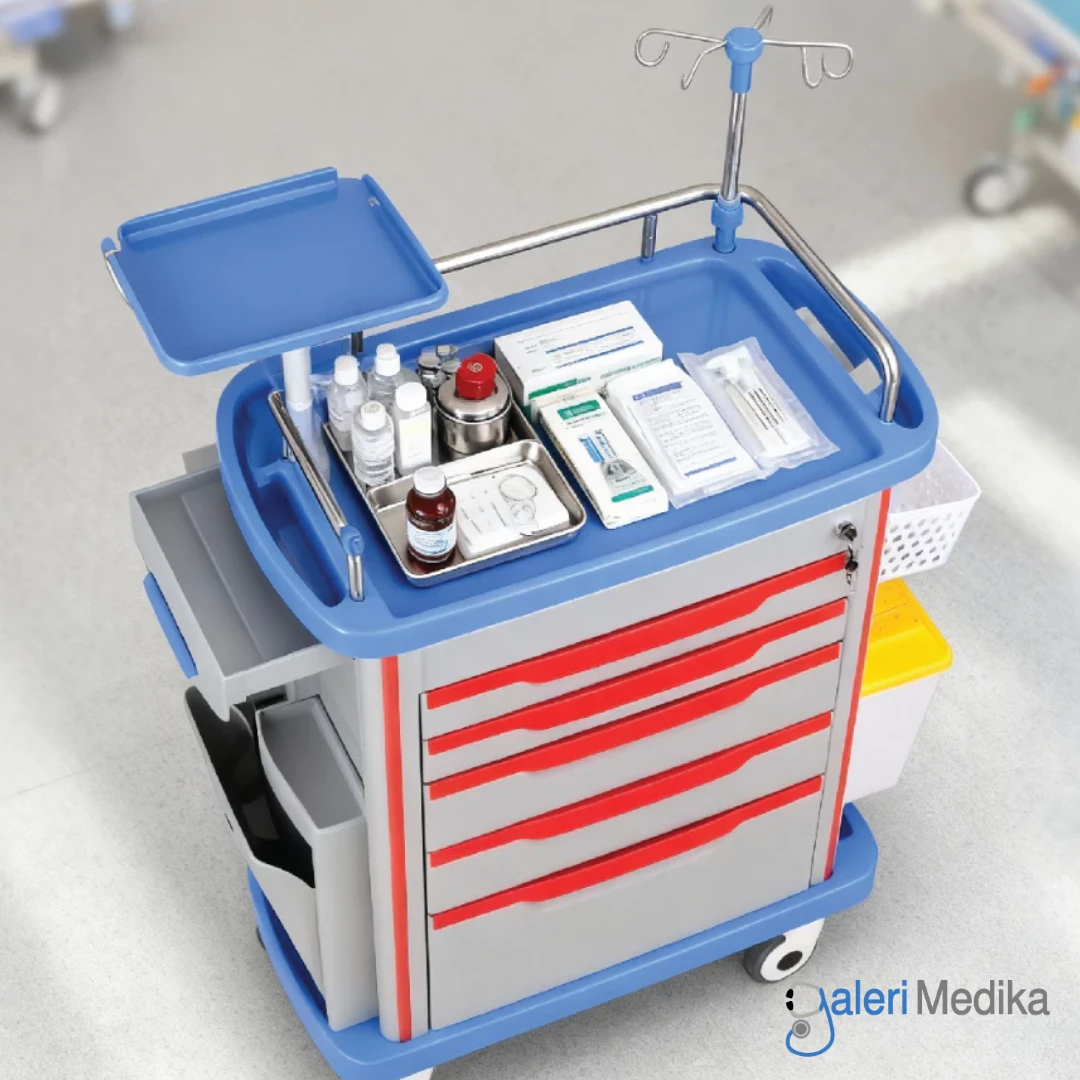 Emergency Trolley SPIRIT SP-ET500A Troli Medis Rumah Sakit Multifungsi Emergency Trolley SPIRIT SP-ET500A Troli Medis Rumah Sakit Multifungsi