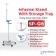 SPIRIT Tiang Infus Premium Stainless Steel IV Infusion Stand SP-G6