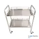 SPIRIT Meja Instrument 2 Rak Stainless steel Instrument Trolley SP-ST122