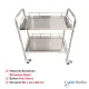 SPIRIT Meja Instrument 2 Rak Stainless steel Instrument Trolley SP-ST122