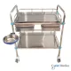 SPIRIT Meja Instrument 2 Rak + Baskom + Laci Stainless Steel Troli Medis SP-ST761