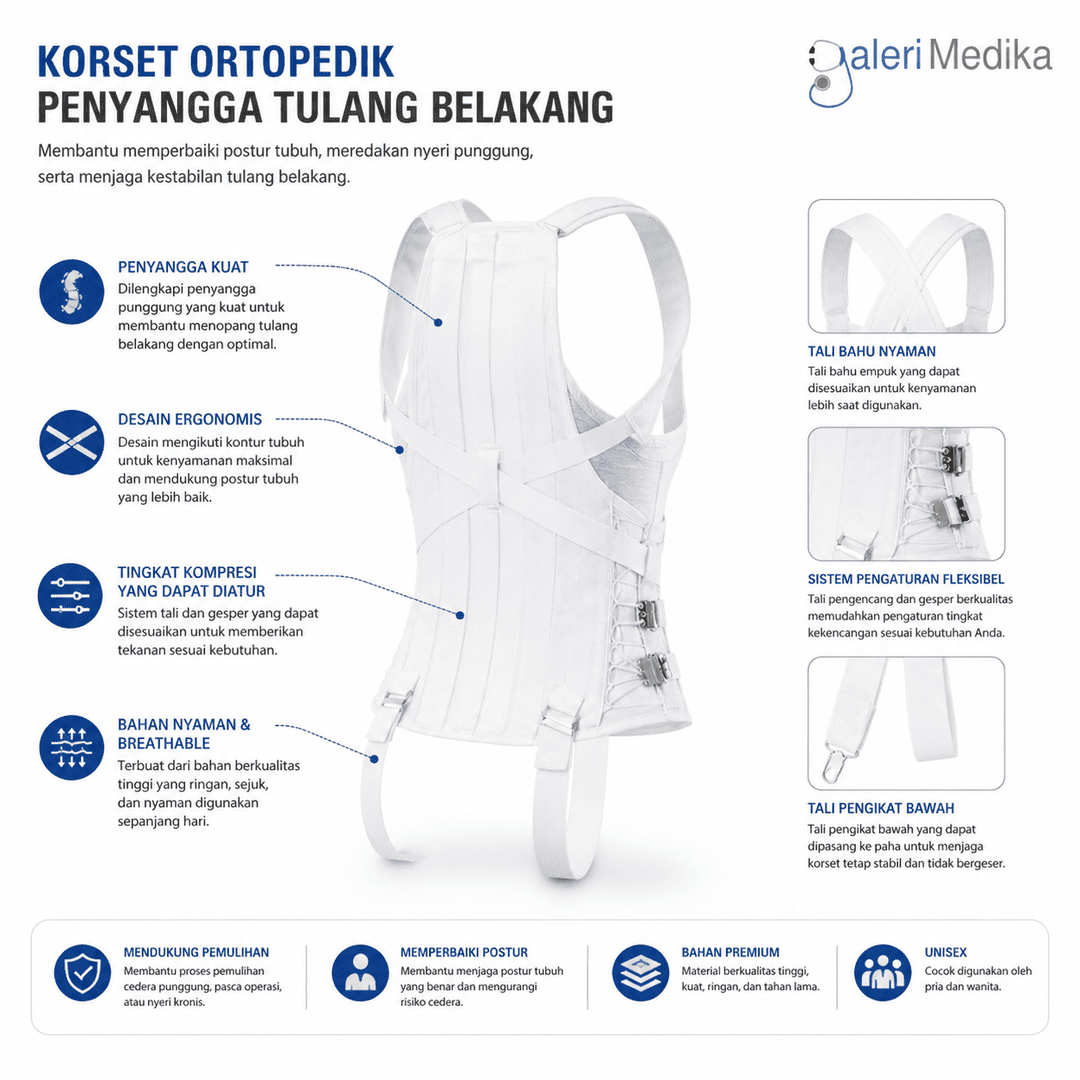 Korset Punggung Variteks 110 Dorsolomber Corset Korset Punggung Variteks 110 Dorsolomber Corset