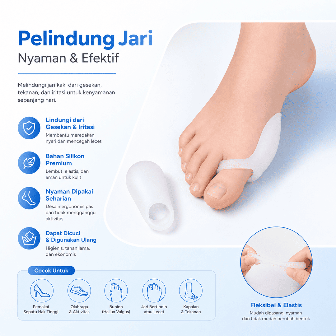 Pelindung Jari Kaki Variteks 550 Silicone Bunion Shield Pelindung Jari Kaki Variteks 550 Silicone Bunion Shield
