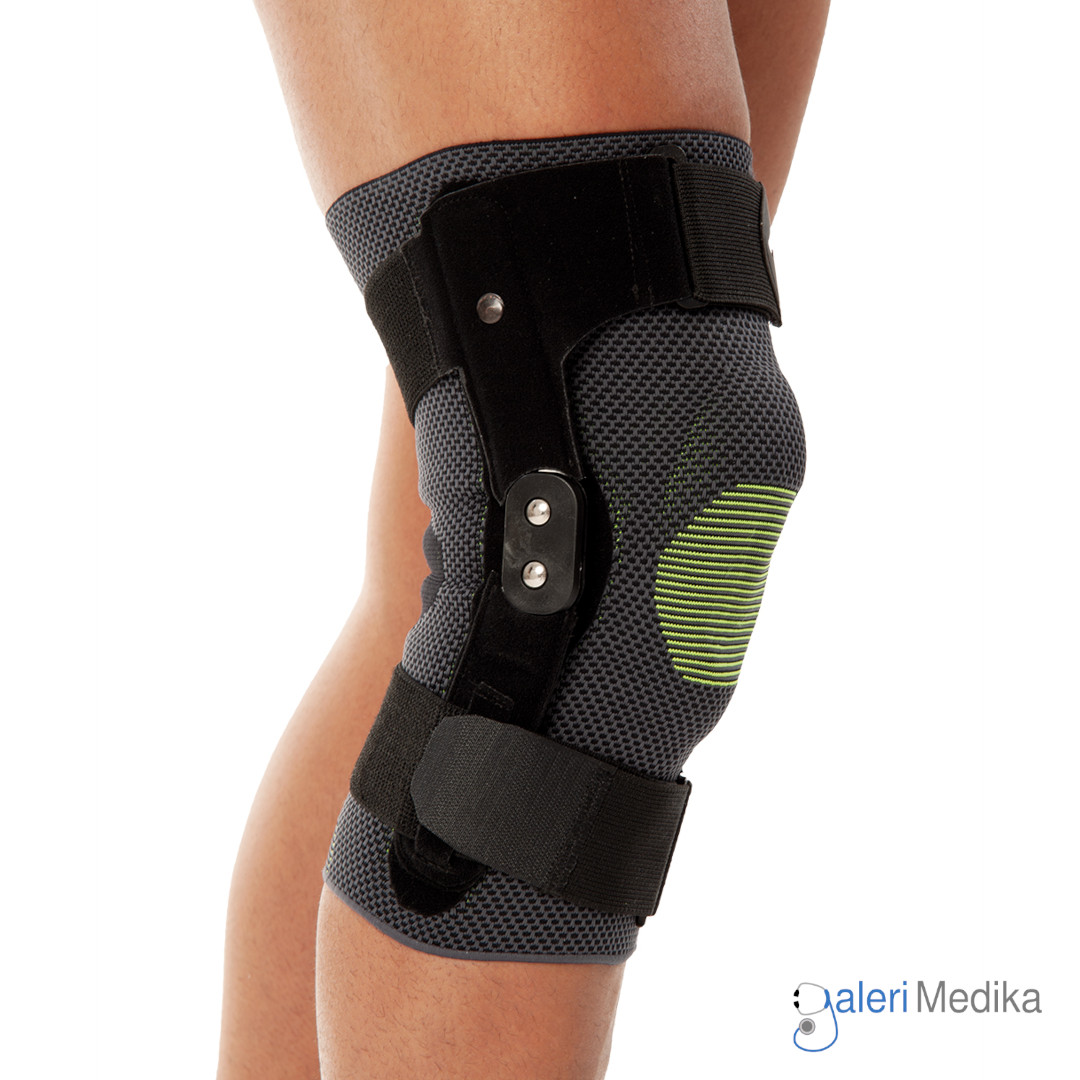 Variteks 454 Knitted Hinged Knee Support Dengan Dua Pelat Aluminium