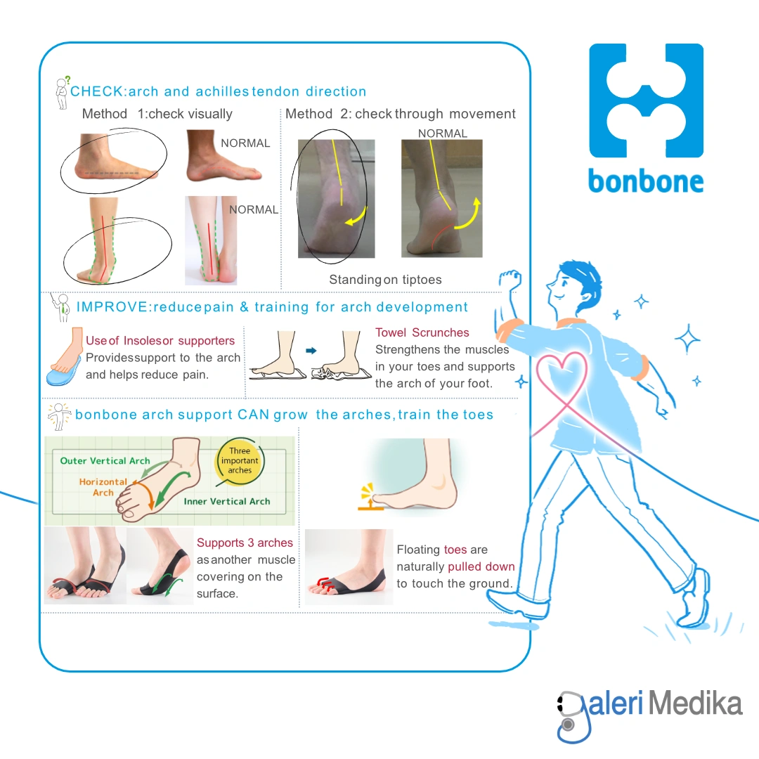 Insole Kaki Datar Bonbone Arch Support Non-Pad JAPAN Quality Insole Kaki Datar Bonbone Arch Support Non-Pad JAPAN Quality