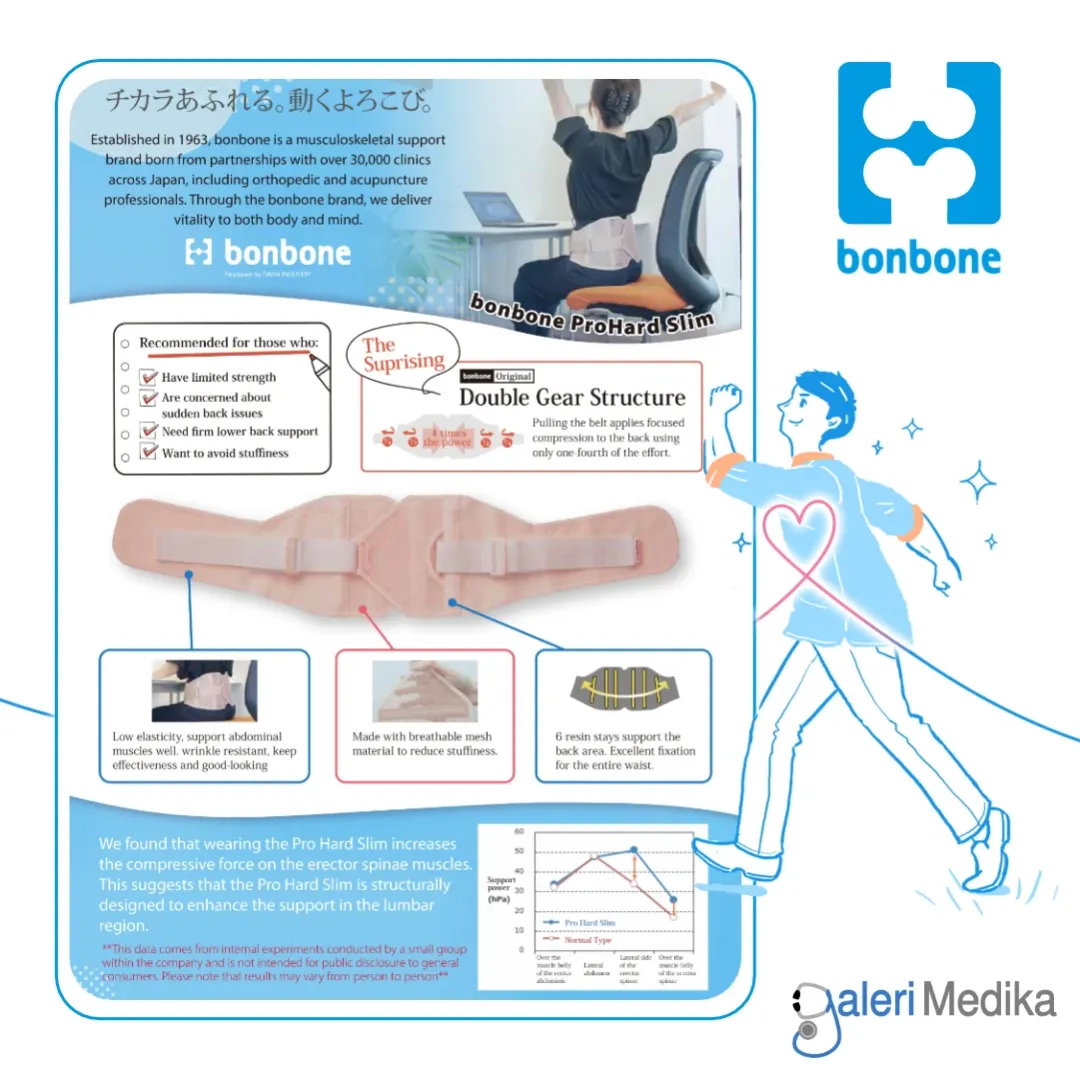 Korset Pinggang Bonbone Pro HARD Slim JAPAN Quality