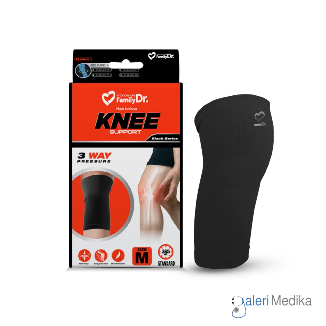 Pelindung Lutut FamilyDr Knee Support - Black Series