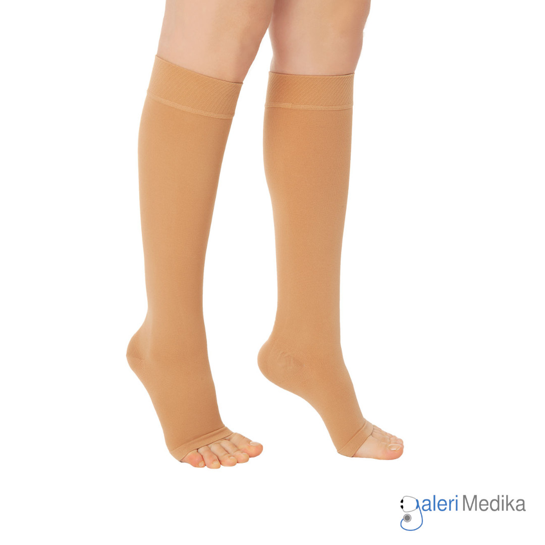 Variteks 912 Stocking varises Medium Compression - Knee High - Open Toe