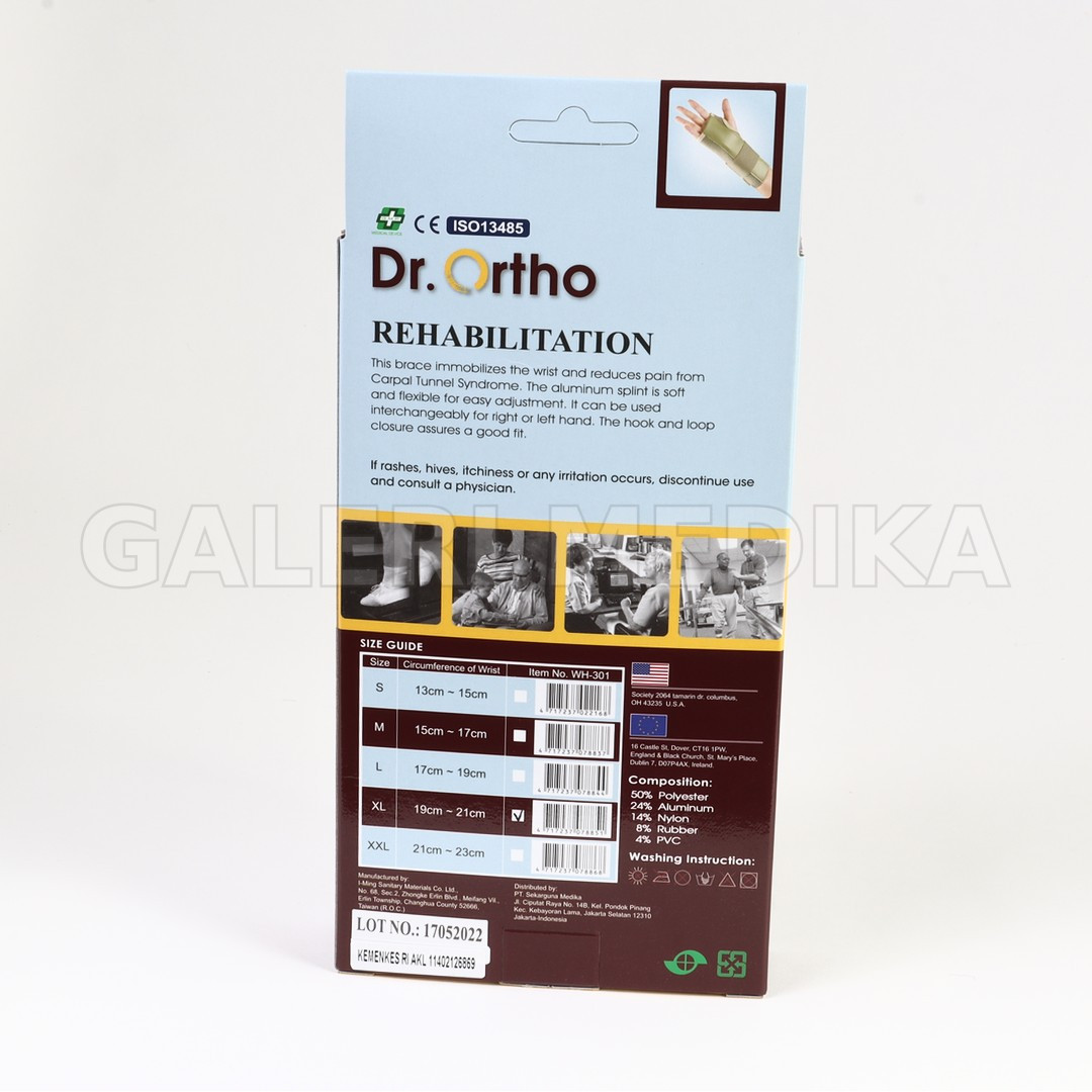 Dr. Ortho WH-301 Wrist Splint Brace