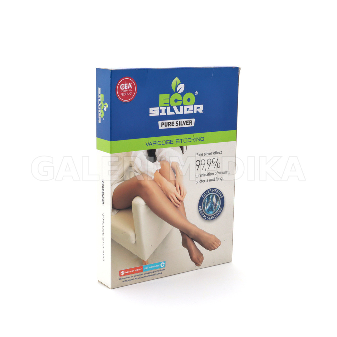 Stocking Eco Silver 4550 - Varises Knee Open/Close Toe