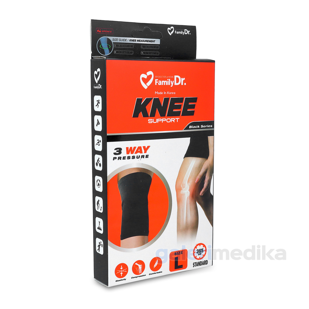 Pelindung Lutut FamilyDr Knee Support - Black Series