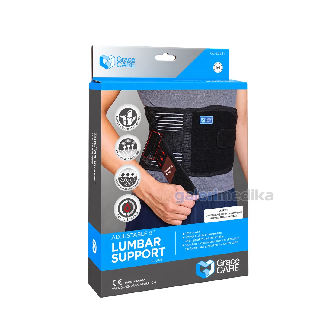 Korset Pinggang 9" Grace CARE GC-LB221 Effortless Lumbar Support Korset Pinggang 9" Grace CARE GC-LB221 Effortless Lumbar Support