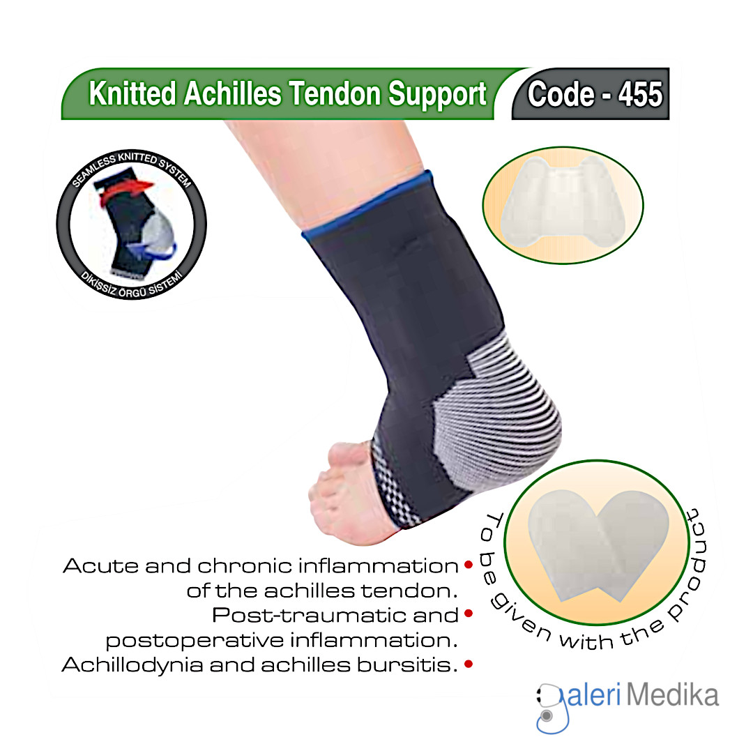 Variteks 455 Knitted Achille Tendon Support Pelindung Tumit