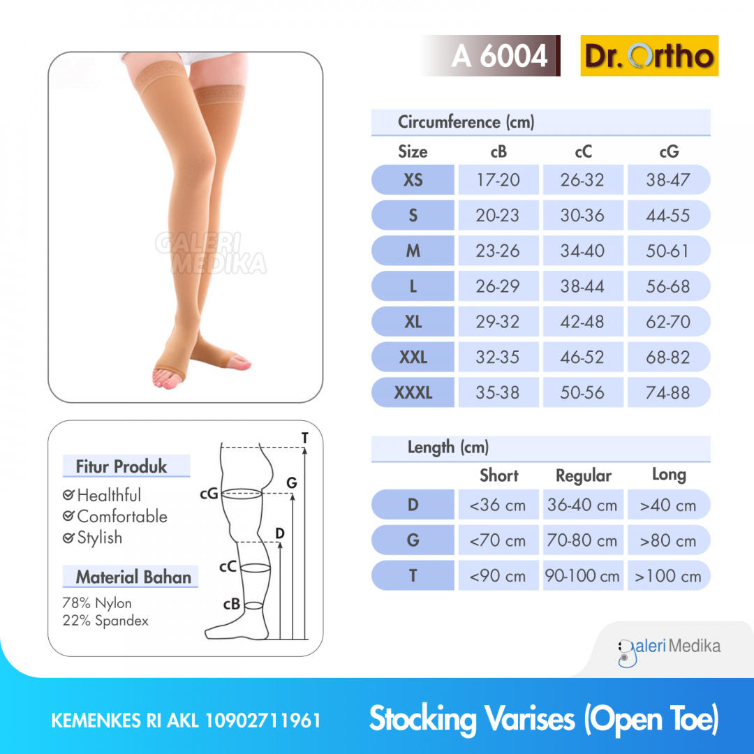 Dr. Ortho A-6004 Stocking Varises Over Knee