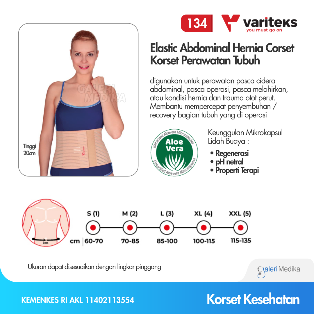 Variteks 134 Korset Untuk Hernia