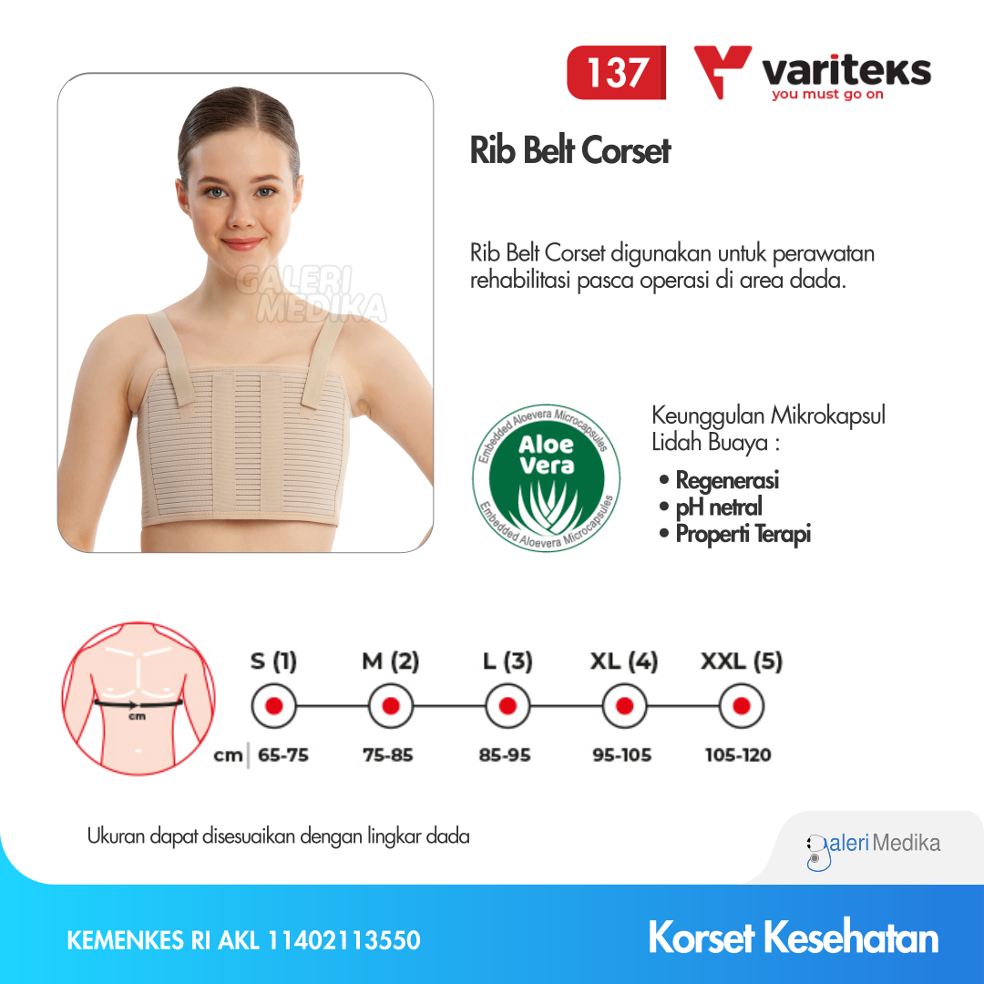 Variteks 137 Rib Belt Corset - Support Area Dada