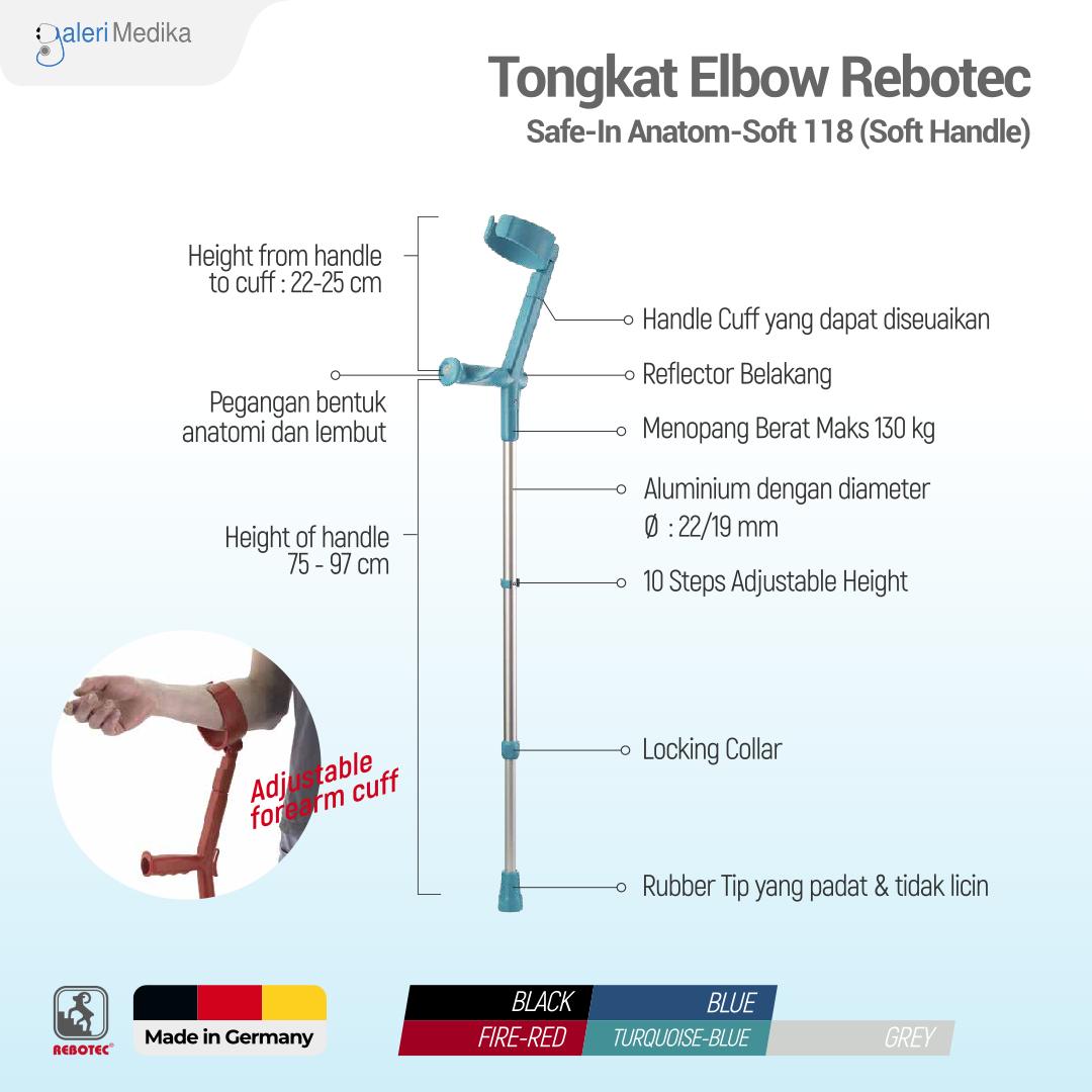 Tongkat Rebotec Safe-In Anatom Soft 118