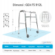 Walker Alat Bantu Jalan dengan roda - GEA FS912L Walker Alat Bantu Jalan dengan roda - GEA FS912L