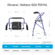 Alat Bantu Jalan - Rollator GEA FS 914 L Alat Bantu Jalan - Rollator GEA FS 914 L