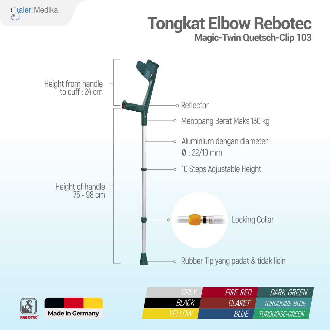 Tongkat Elbow Rebotec Magic-Twin 103