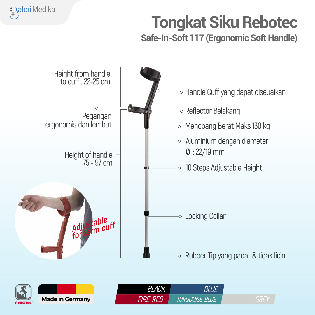 Rebotec Tongkat Siku Safe-In Soft Erg 117
