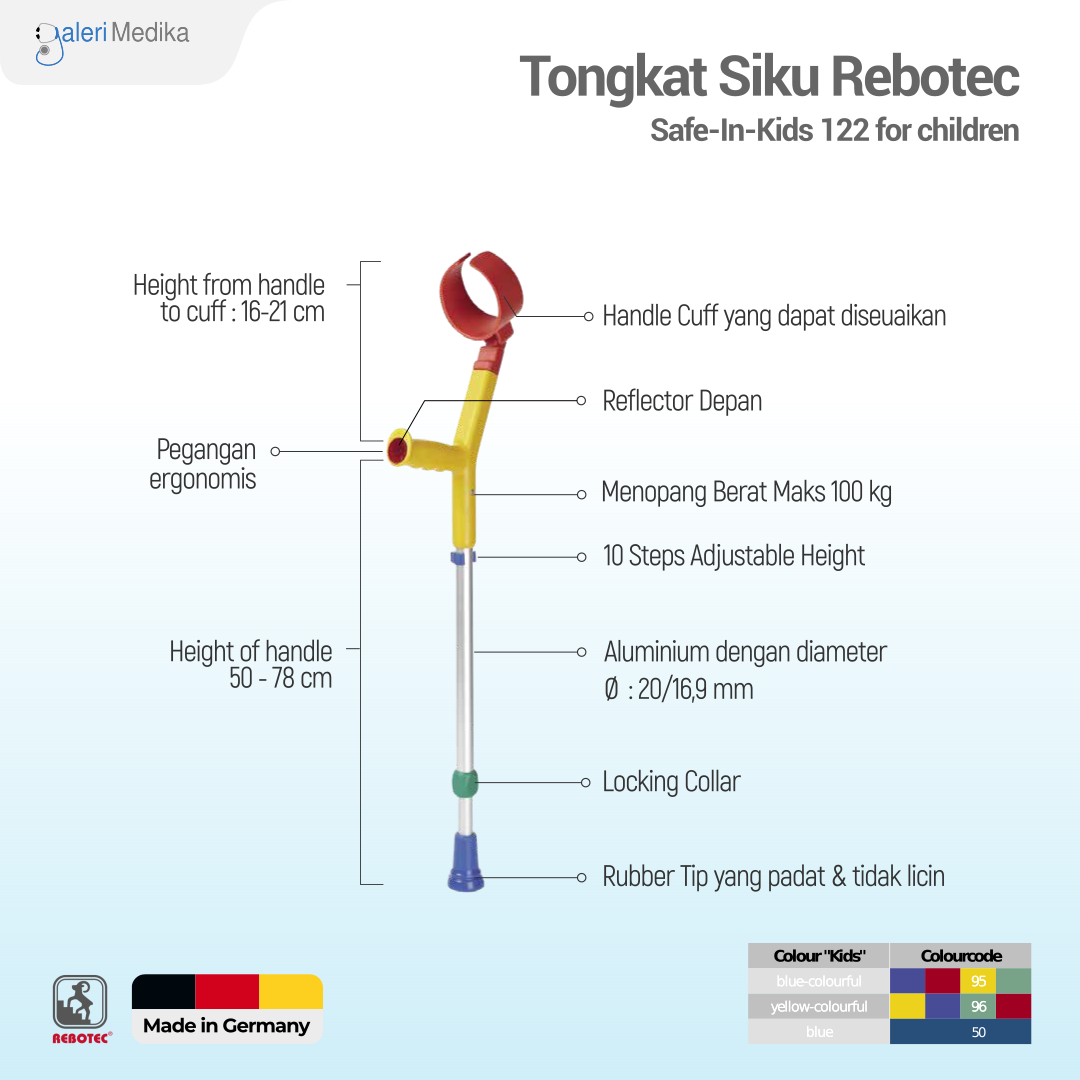 Tongkat Anak Rebotec Safe-In-Kids 122