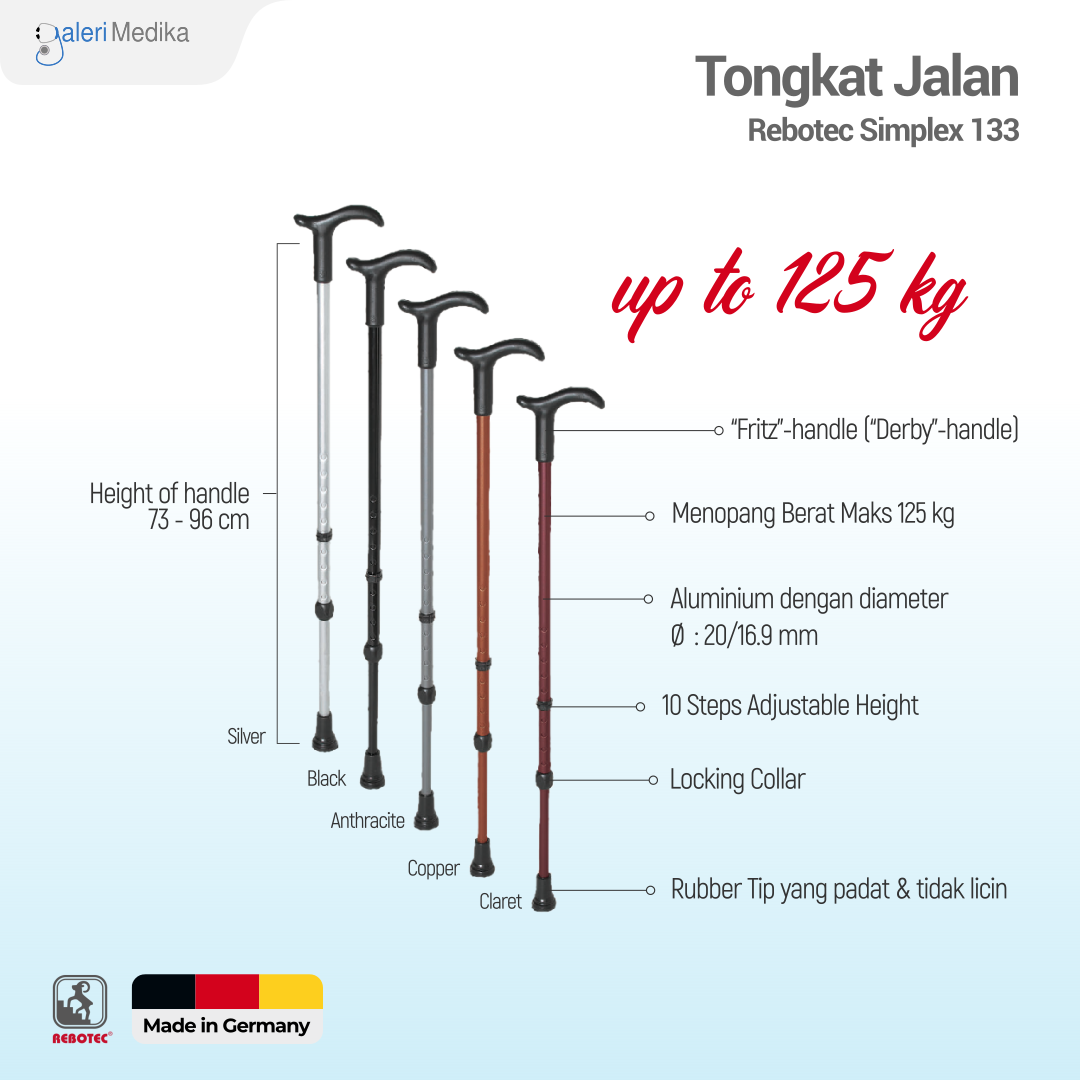 Tongkat Jalan Rebotec Simplex 133