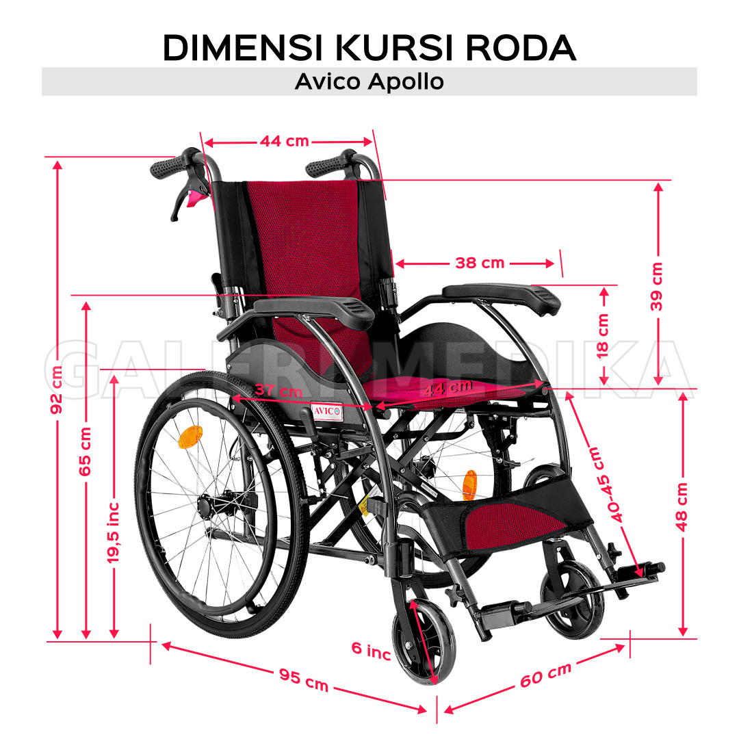 Kursi Roda Avico Apollo - Kursi roda Aluminium