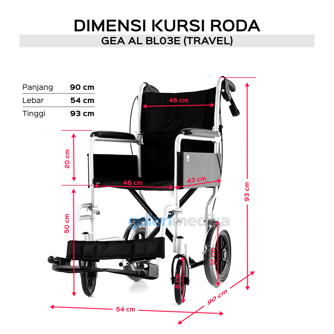 Kursi Roda Travel GEA AL-BL03E