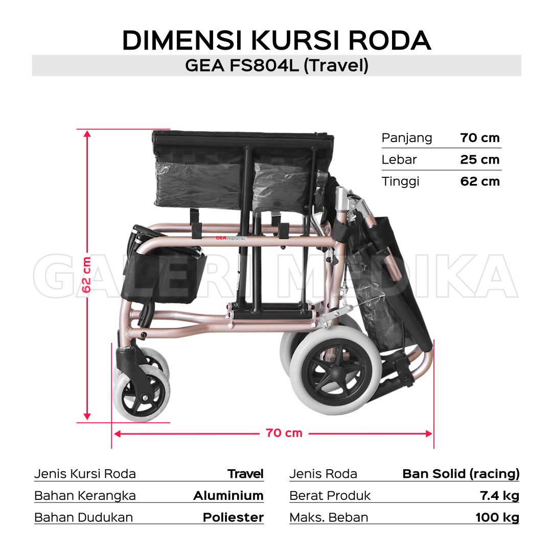 Kursi Roda Travel GEA  FS804L