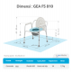 GEA FS810 Commode Chair - Kursi BAB