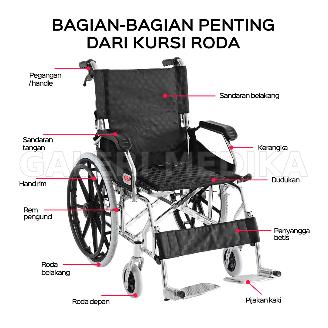 Kursi Roda GEA FS 863M Aluminium Wheelchair