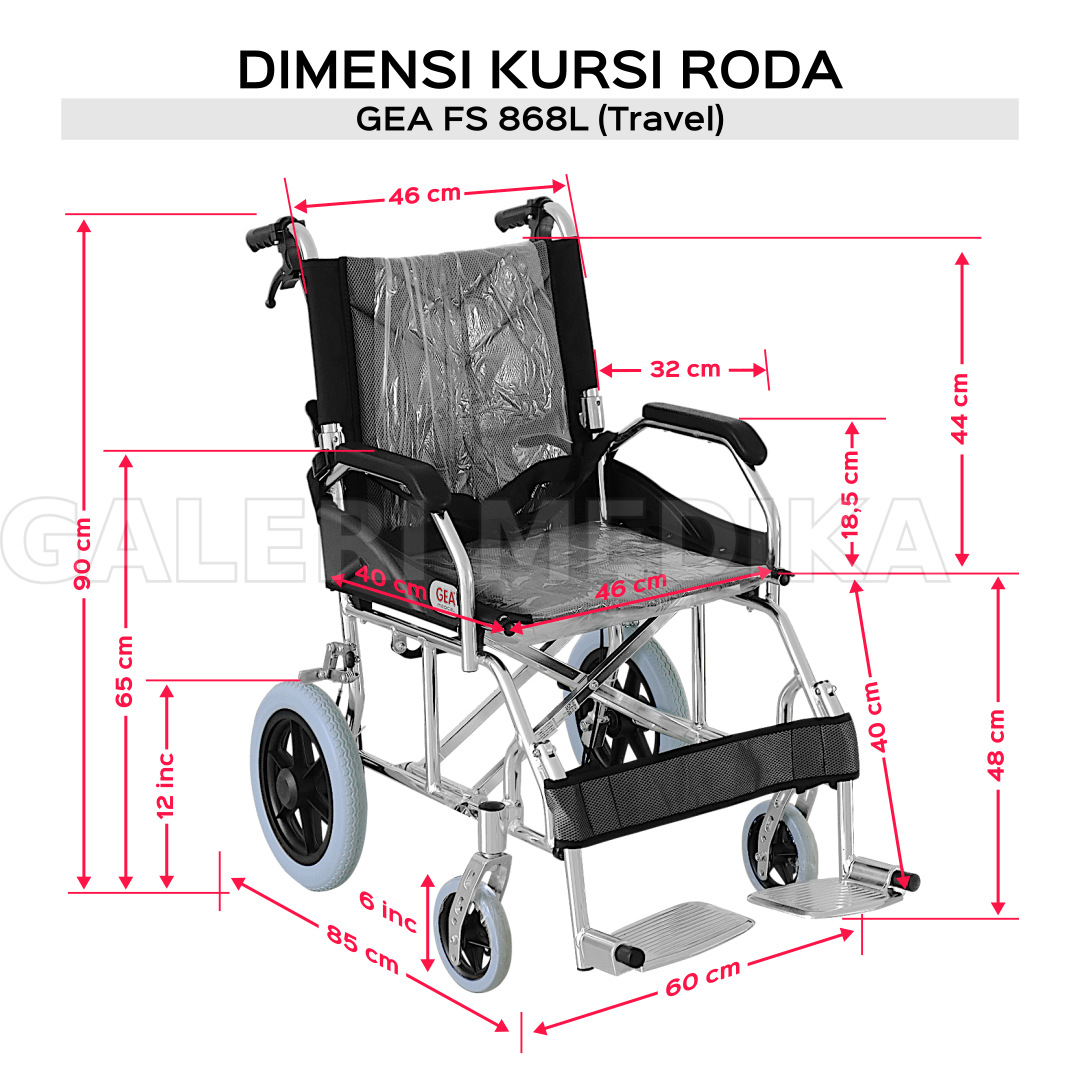 Kursi Roda Travel GEA FS868L Kursi Roda Travel GEA FS868L