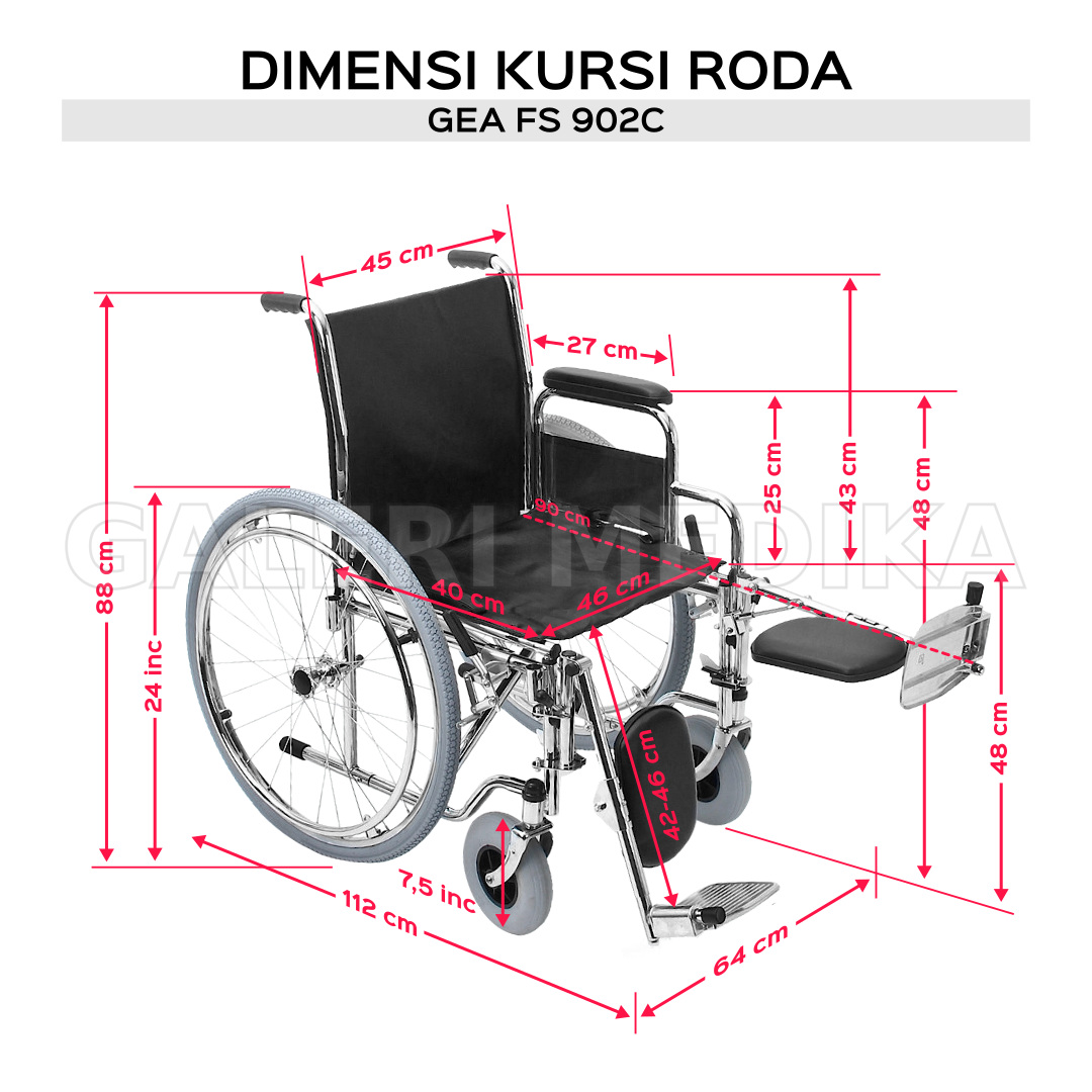 Kursi Roda Standard GEA FS 902 C