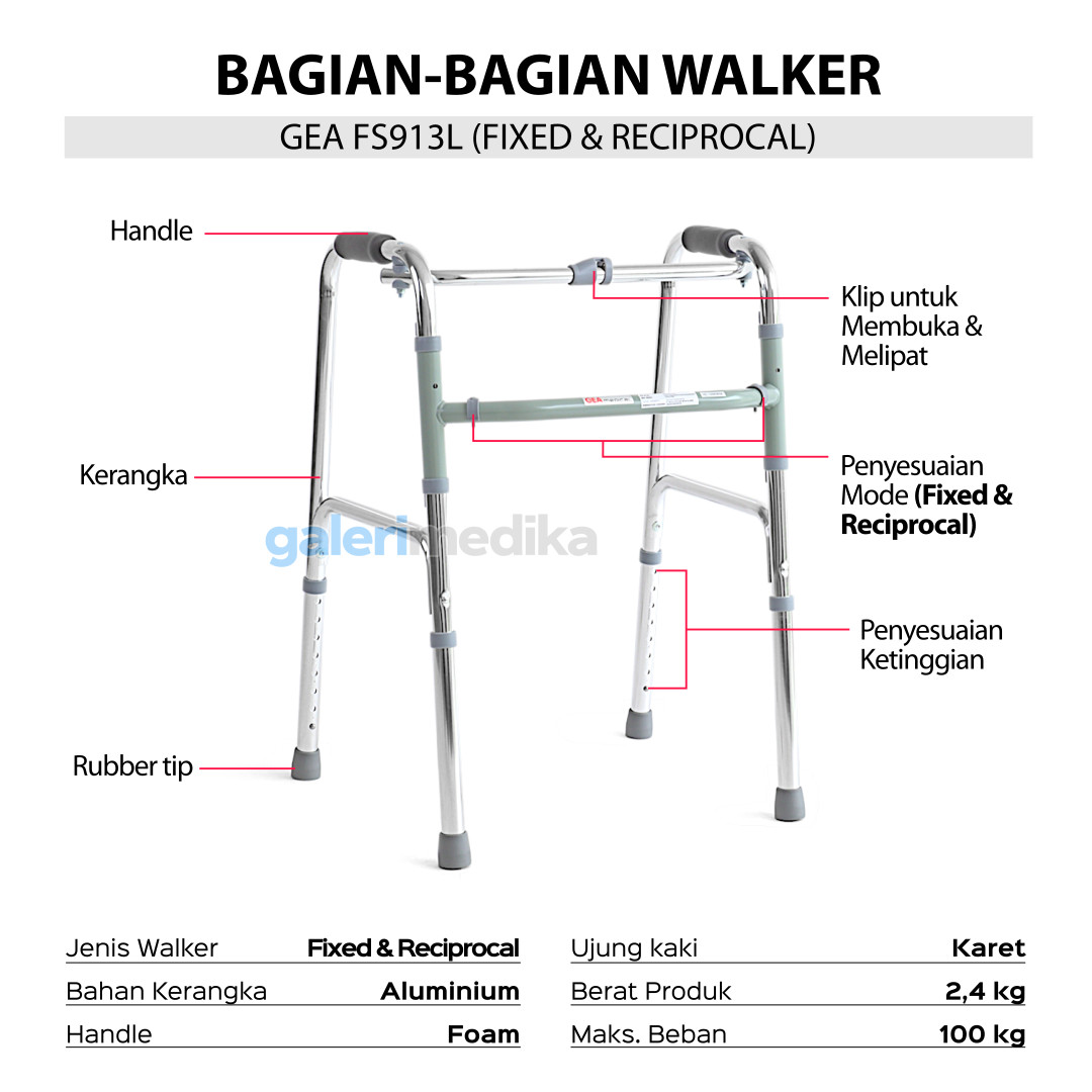 Walker Alat Bantu Jalan - GEA FS913L