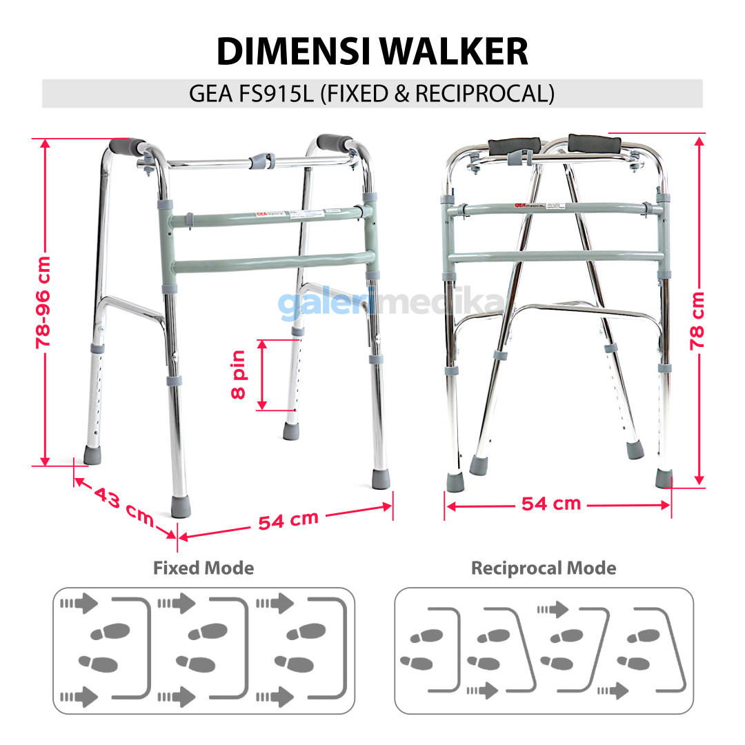 Walker GEA FS915L - Alat Bantu Jalan (Tanpa Roda)