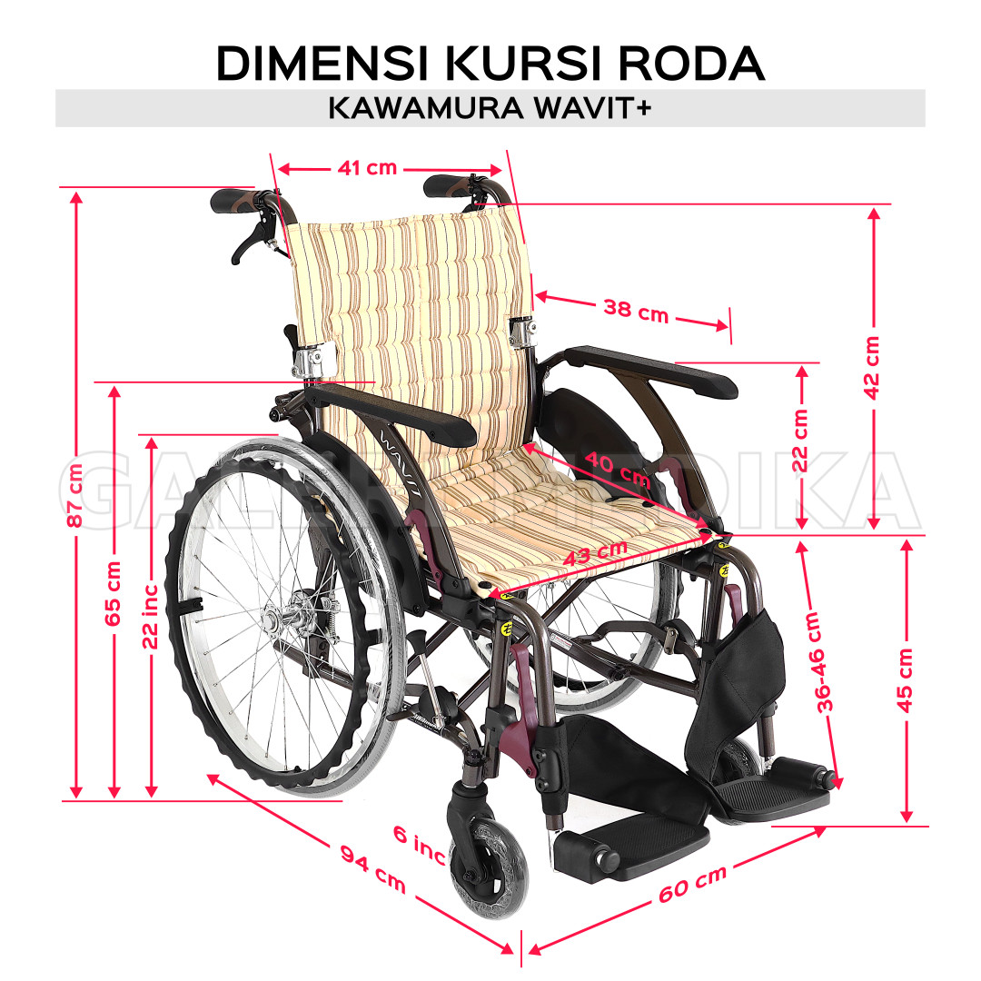 Kawamura Wavit Kursi Roda Jepang Aluminium