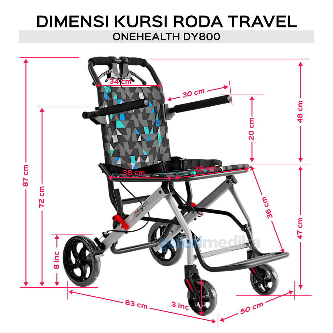 Kursi Roda Travel OneHealth DY800