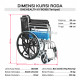 Kursi Roda Standar OneHealth KY809B Steel