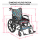 Kursi Roda OneHealth KY863LAJ Delux Wheelchair