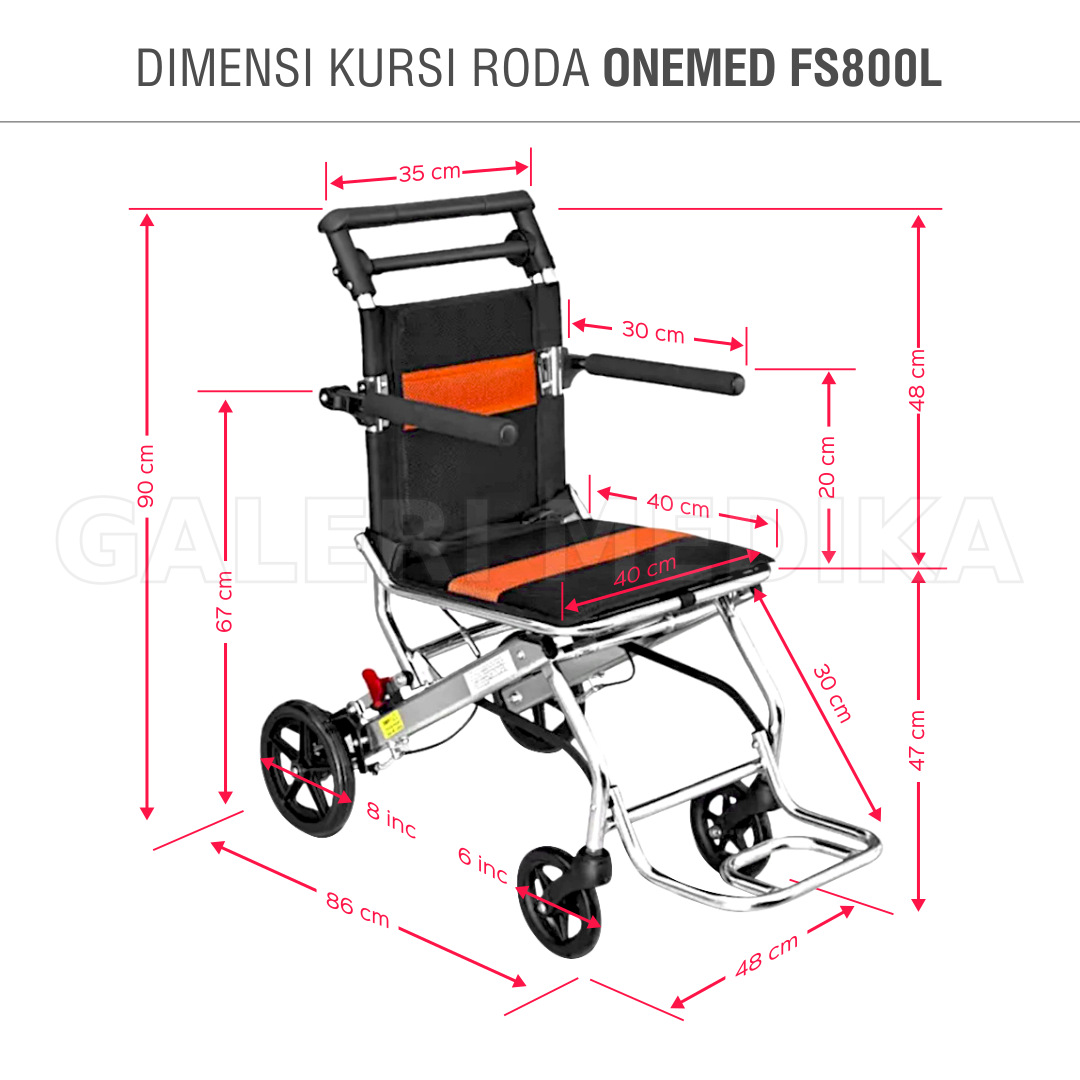 Kursi Roda Travel Onemed FS 800L