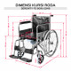 Kursi Roda 2in1 Serenity FS609U + Commode