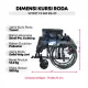 SPIRIT Kursi Roda Manual FS 863 BS-20 Steel Wheelchair Velg Jari